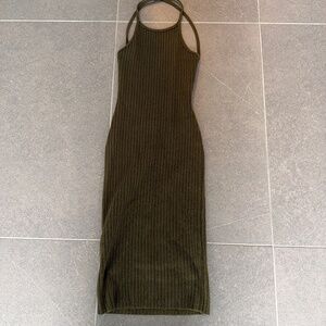 Olive green dress